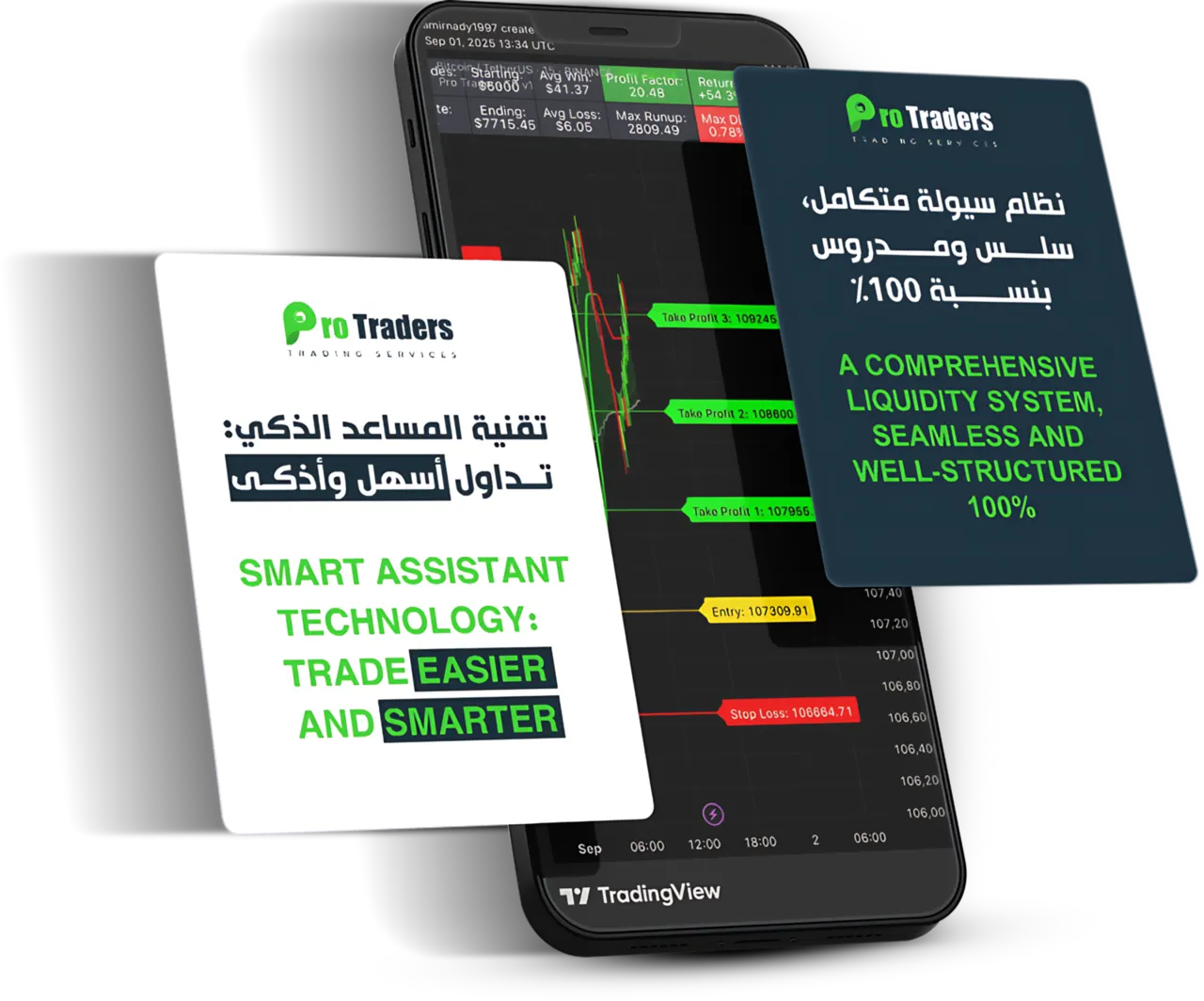 واجهة سيستم السيولة على الهاتف